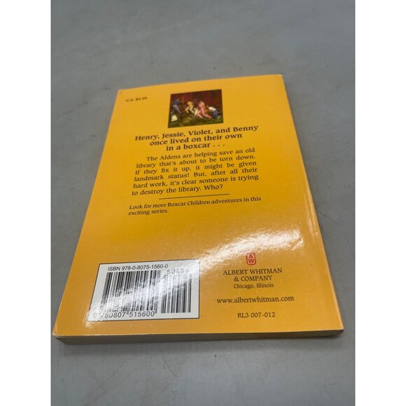 the boxcar children paperback book #21 the deserted library mystery 1991 English - Picture 2 of 4